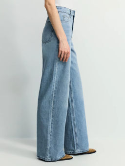 Джинсы wide leg с высокой посадкой / Zarina  фото 3