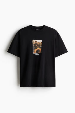 Camiseta con motivo estampado Loose Fit