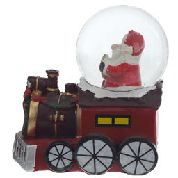 Фигурка декор в стекл шаре"Дед Мороз/Снеговик" (подсвет, LR44x2), D 5 см, L7,5 W5 H8 см, 3в.