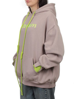 2616 PINK POWDER Толстовка женская (85% хлопок, 10% полиэстер, 5% спандекс) - Fashion фото 5