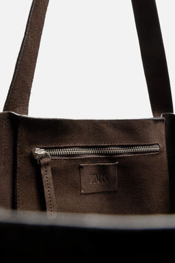 LEATHER TOTE BAG - Zara фото 6