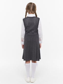 Сарафан для девочек 7077. 5006 серый