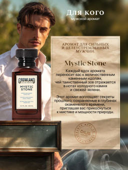 Dilis Парфюмерная вода для мужчин GROWLAND Mystic Stone 100 мл