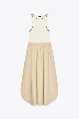 CONTRAST MIDI DRESS - Zara фото 3