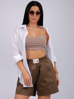 Шорты Сати, сатин хлопок 97% - Малина фото 17