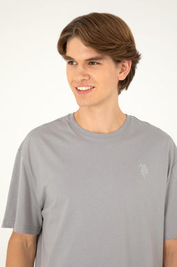 Erkek Comfort Fit Bisiklet Yaka Koyu Gri Ti__rt Ti__rt Sepette S_rpriz _ndirim - U.s. polo assn фото 2