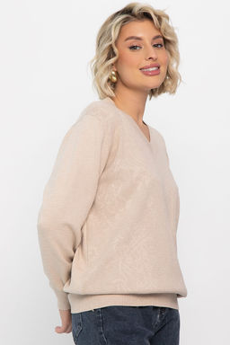 Джемпер хлопковый Кристина (бежевый) Б14626-4М - Lt collection фото 8
