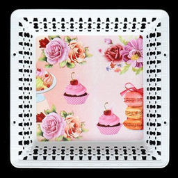 Поднос квадратный 26х3,5 см / JCA508 /уп 60/ - Галеонтрейд фото 7