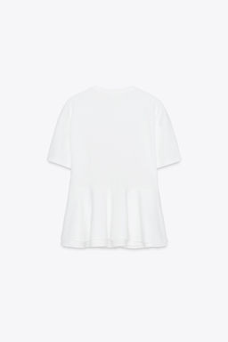 PEPLUM T-SHIRT - Zara фото 6