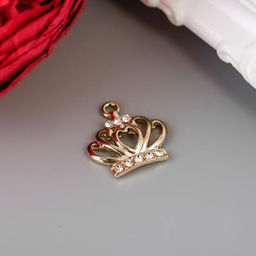 Цена за 5 шт. Декор для творчества стразы Корона 2х2 см - Арт узор фото 3