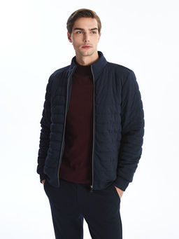 Slim Fit Dik Yaka Erkek Mont
