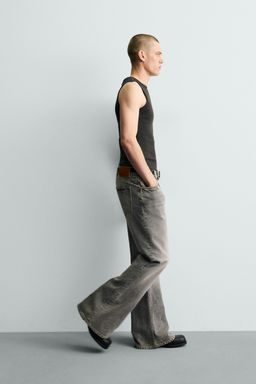 JEANS FLARE FIT / Gris - Zara фото 7