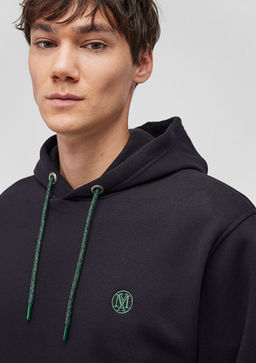 Mavi Logo Nak?sl? Kapusonlu Siyah Sweatshirt  фото 5