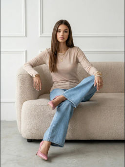 полупрозрачный лонгслив- паутинка - Binita фото 11