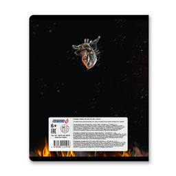 Светоч 96ТЕТк-007 Тетрадь ученическая общая, матовая ламинация + тиснение серебряной фольгой, A5 96 л. на скобе 60 г/кв.м , белизна 100 % 5 шт. клетка 000779 Железное сердце фото 9