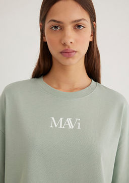 Mavi Logo Bask?l? Yesil Tisort фото 6