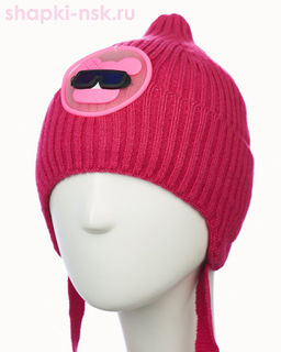04-27-M Шапка для девочки флис (50-52)