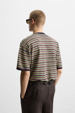 STRIPED KNIT T-SHIRT - Zara фото 3
