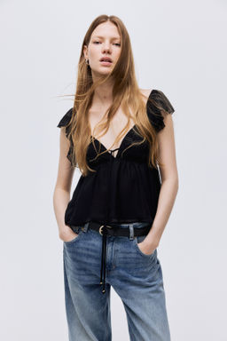 Flutter-sleeved top - H&m фото 3