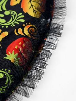 Карнавальный набор «Народная краса»: юбка р-р. 40-48, воротник, повязка, цвет чёрный