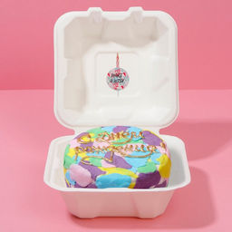 Цена за 50 шт. Набор для бенто-торта со свечой Загадай желание, 15,4 х 15,2 х 8,8 см