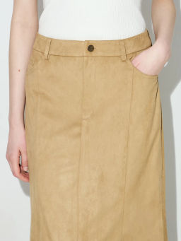 Юбка макси из искусственной замши ZR2604023503-63 / Zarina фото 5