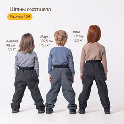 Брюки Softshell демисезонные "Графит"