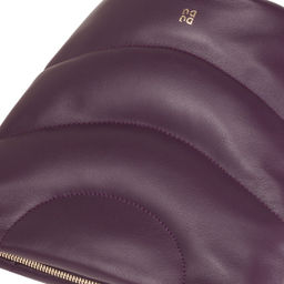 Итальянская женская кожаная сумка DuDu серии Barbara S | темно-фиолетовый