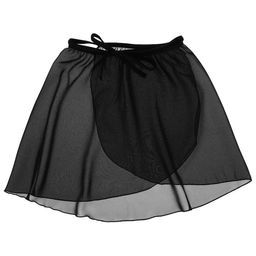Юбка гимнастическая Grace Dance, с запахом, р. 34-36, цвет чёрный  фото 8