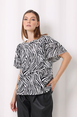 Блузка с рукавом бабочка - Looklikecat фото 2