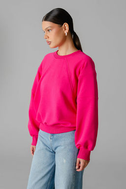 Арт. 15110/2 Свитшот женский укороченный one size (42-50) Цвет:фуксия - Калинка фото 15