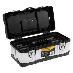 Ящик для инструментов DEKO DKTB30, металлический корпус и замки, 16", 410 х 215 х 185 мм