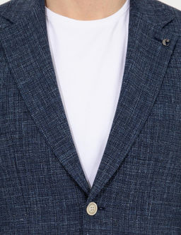 Темно-синяя приталенная куртка - Cacharel фото 6