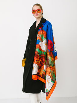 Большой мягкий очень нежный двусторонний палантин - Tantino фото 5