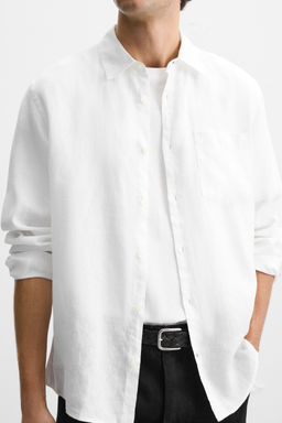 100% LINEN SHIRT - Zara фото 21