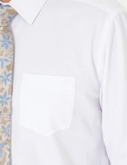 Beyaz Regular Fit Uzun Kollu Basic G_mlek - Pierre cardin фото 7