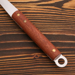 Ложка сервировочная с деревянной ручкой, длина 35 см, длина ручки 14.5 см, черпало 7×11 см