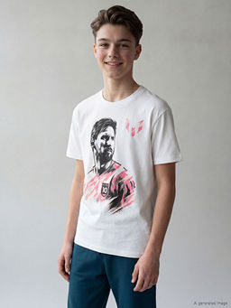 Messi Bask?l? Erkek ?ocuk Ti??rt