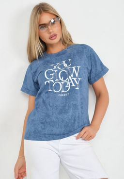 Футболка варенка Хлопок 100% Лиона индиго