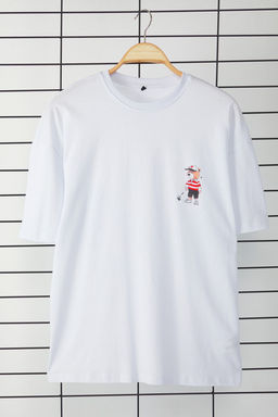TRENDYOL MAN Siyah Unisex Regular/Normal Kesim Ay?c?k Bask?l? %100 Pamuklu T-Shirt TMNSS25TS00161 - Trendyolmilla фото 12