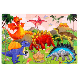 Пазл «Динозавры», 30 деталей