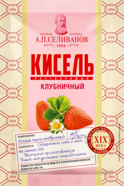 А.П. Селиванов. Кисель Клубничный (саше) 25 гр. мягкая упаковка
