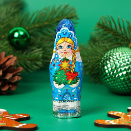 Цена за 3 шт. Шоколадная фигурка новогодняя Снегурочка, 18 г