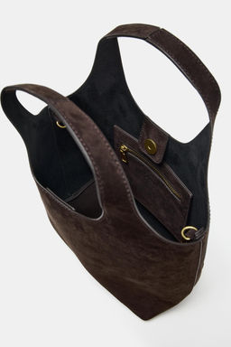 LEATHER MINI TOTE BAG - Zara фото 13