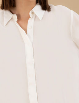 Beyaz Comfort Fit Uzun Kollu G_mlek - Pierre cardin фото 7