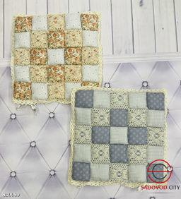 Сидушка на стул, лоскутный