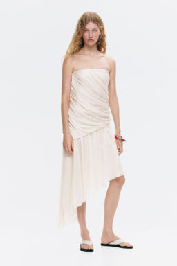 Vestido bandeau drapeado - H&m фото 2