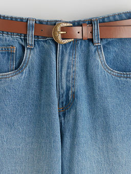 Wideleg K?z ?ocuk Jean Pantolon