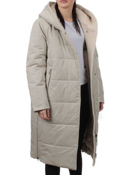 M-9115 LT. BEIGE Пальто зимнее женское (верблюжья шерсть)