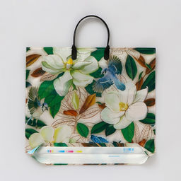 Цена за 10 шт. Пакет Ассорти цветы, полиэтиленовый с пластиковой ручкой, МИКС 100 мкм 38?35 см